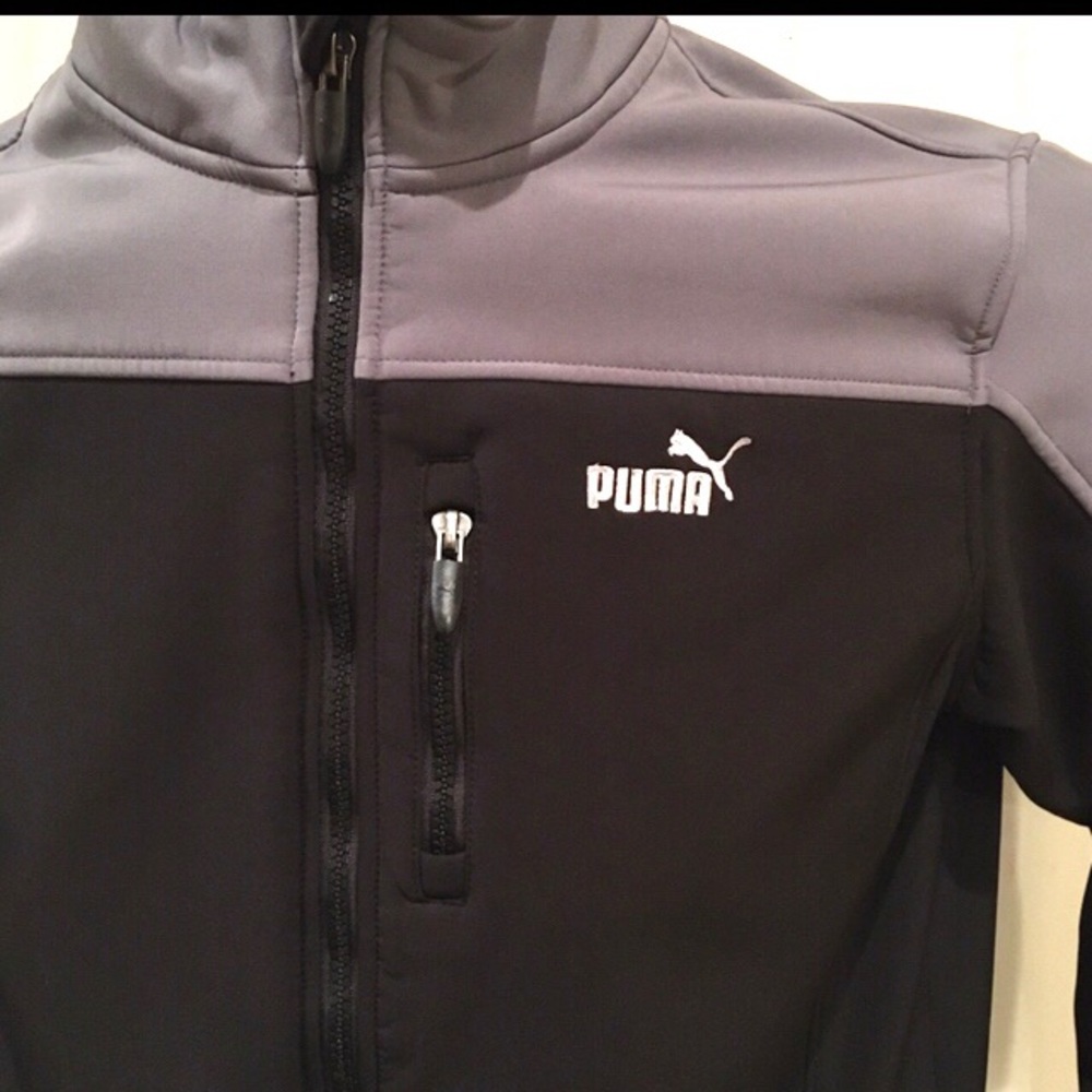 Boys Puma jacket XL gray/black color